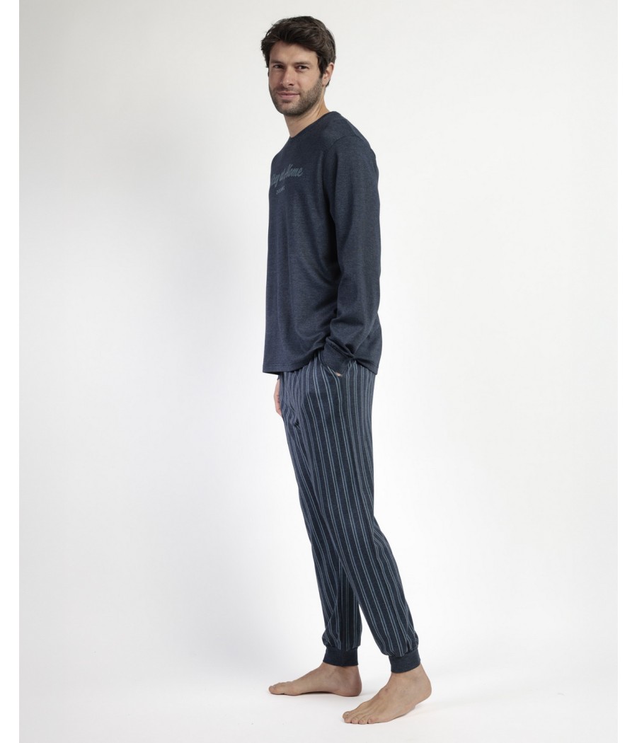 Pijama invierno hombre Admas Italic bolsillos