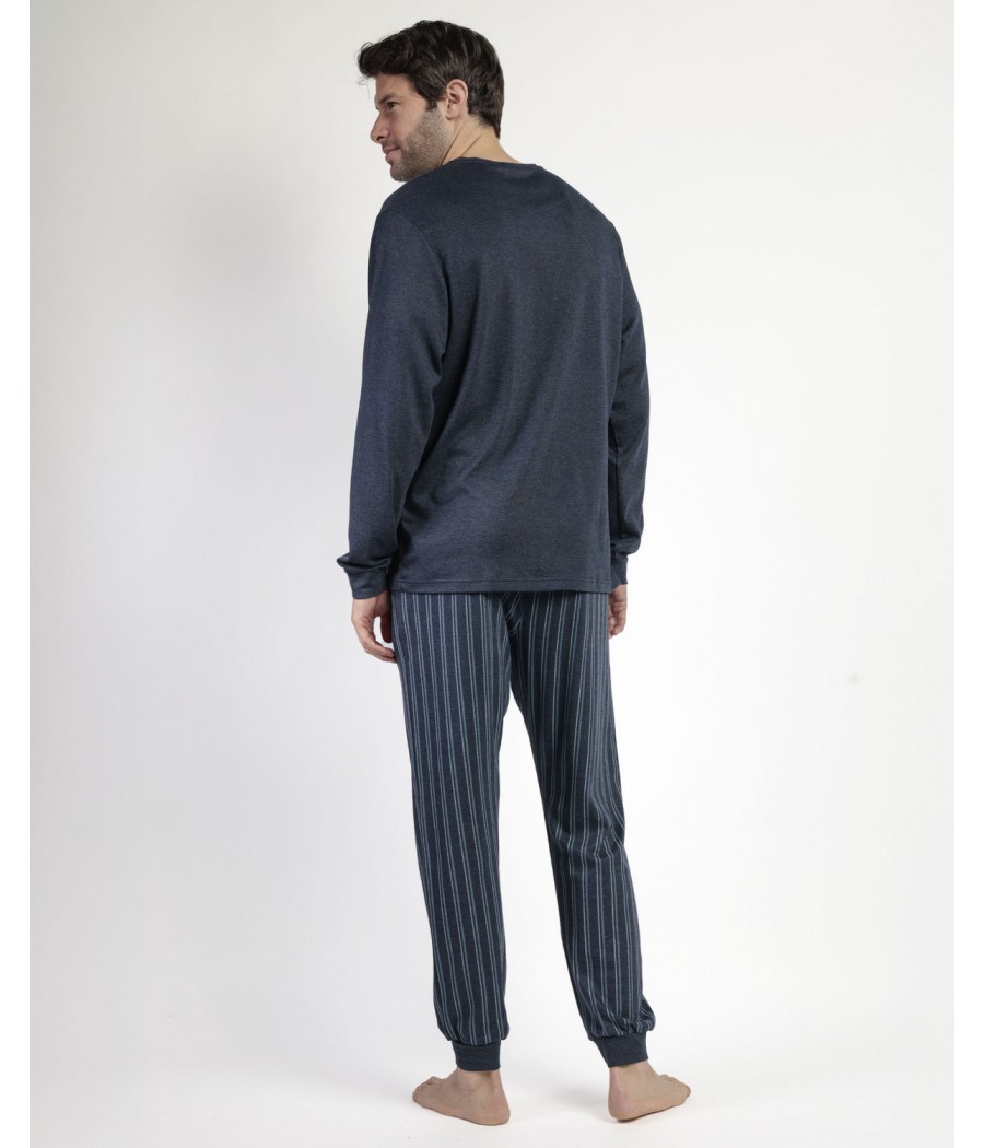 Pijama invierno hombre Admas Italic bolsillos