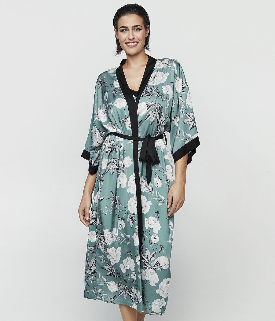 Bata satén mujer Selmark Malitzia verde