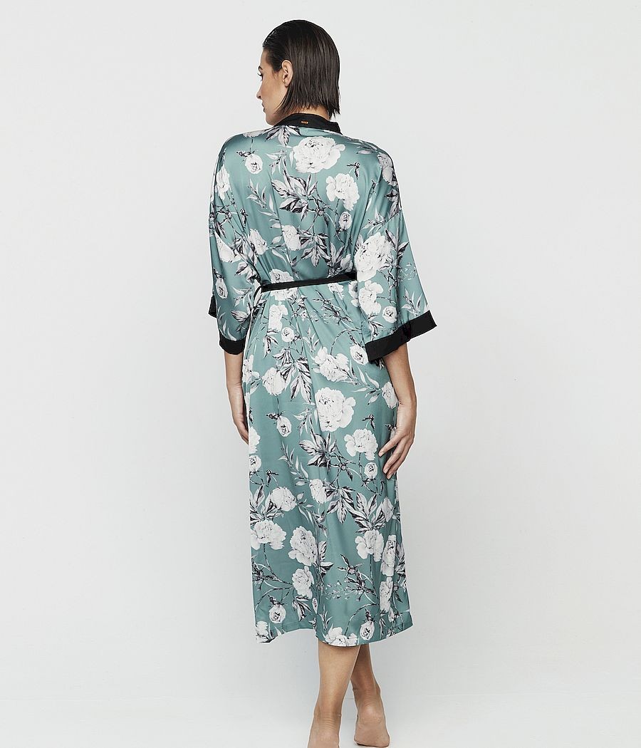 Bata satén mujer Selmark Malitzia verde