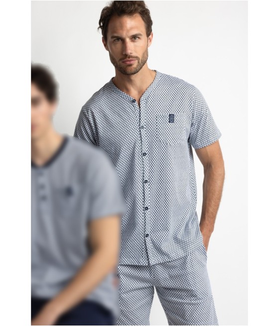 Pijama verano hombre Admas Classic abierto algodón